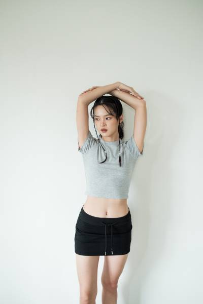 Dillon Crop Top - Grey - Baesic Addict