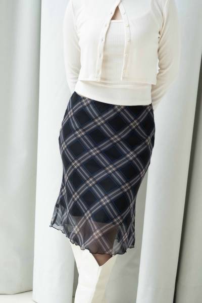 Benara Skirt - Plaid - Baesic Addict