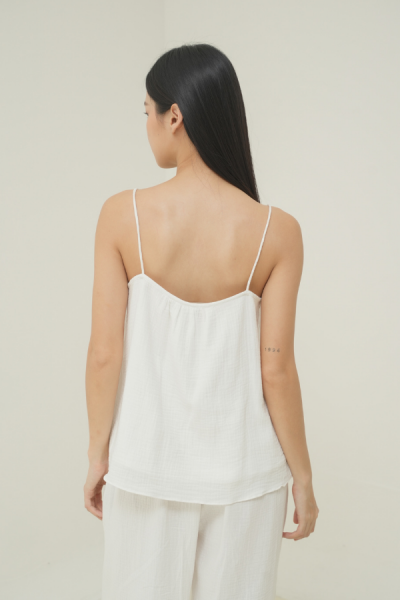 Gretna Tank - White - Baesic Addict