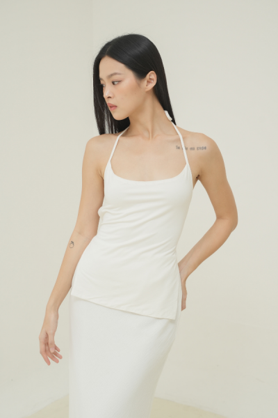 Castline Backless Tank - White - White