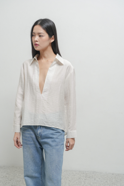 Harlan Shirt - Cream - Baesic Addict