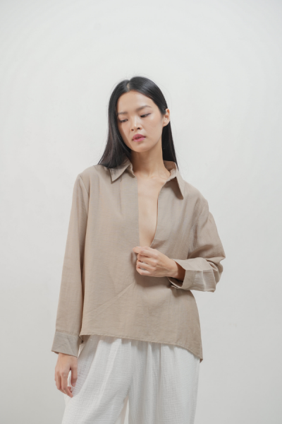 Harlan Shirt - Taupe - Taupe