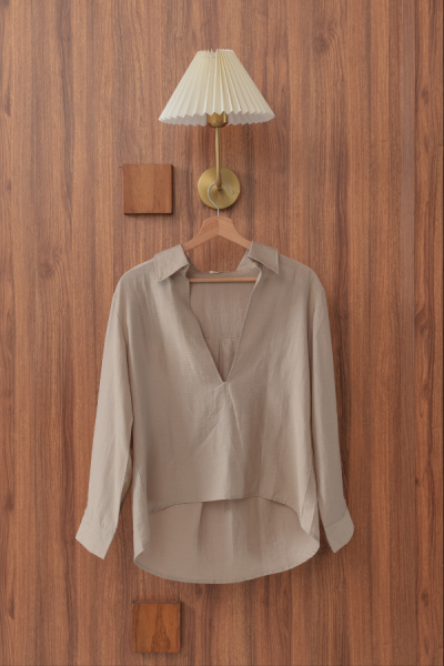 Harlan Shirt - Taupe - Baesic Addict