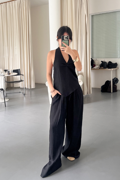 Gary Pants Petite - Black - Baesic Addict