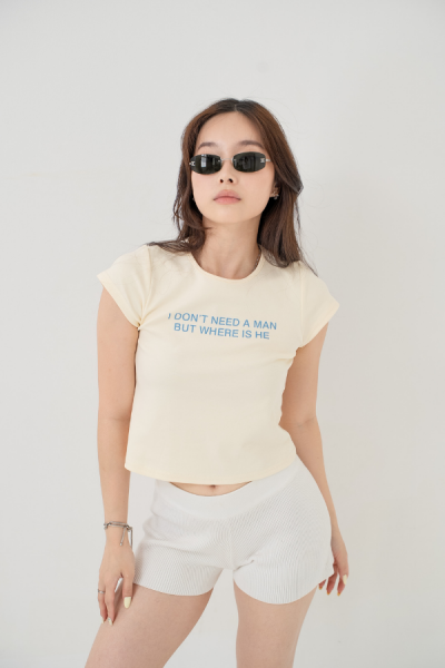 I Don't Need a Man Tshirt - Butter - Butter