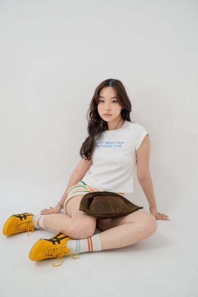 I Don't Need A Man Tshirt - White - Baesic Addict