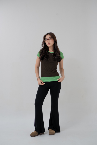 Neo Tshirt - Green Brown - Baesic Addict