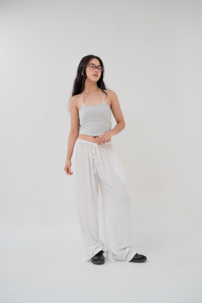 Berea Linen Pants Tall - White - Baesic Addict