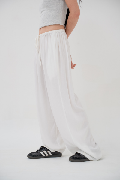 Berea Linen Pants Tall - White - Baesic Addict