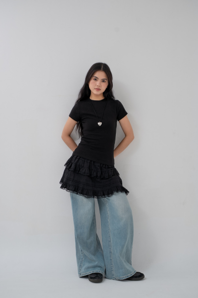 Oneck Tshirt - Black (Preorder ETA 2 Weeks) - Black