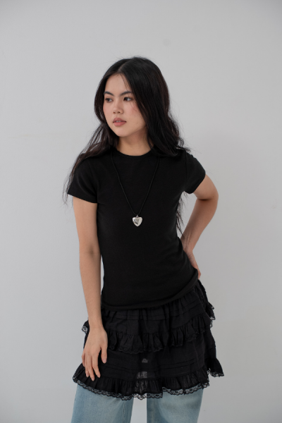Oneck Tshirt - Black (Preorder ETA 2 Weeks) - Black