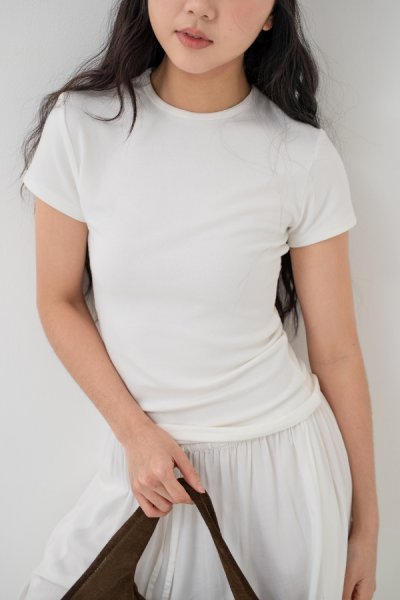 Oneck Tshirt - White (Preorder ETA 2 Weeks) - Baesic Addict
