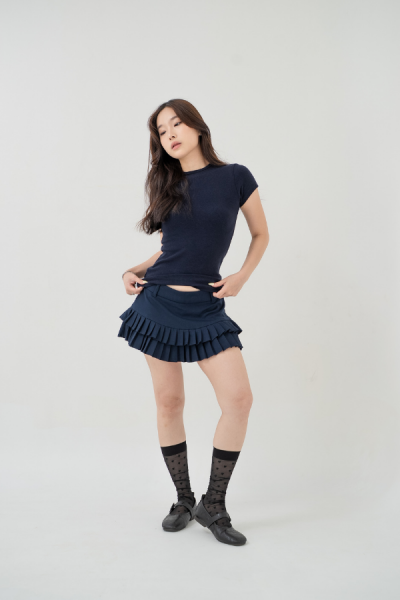 Oneck Tshirt - Navy Blue - Navy Blue