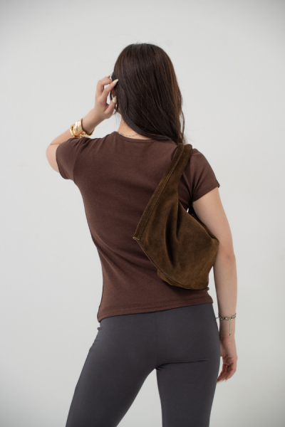 Oneck Tshirt - Brown (Preorder ETA 2 Weeks) - Baesic Addict