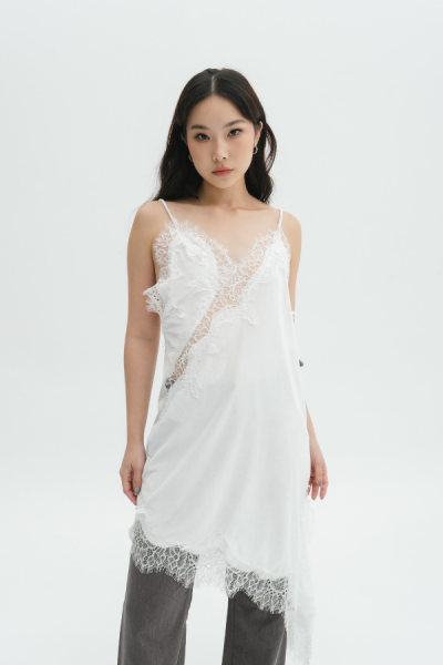 Lana Lace Tank Long (Velvet) - Baesic Addict