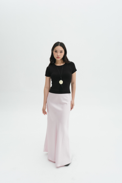 Sikka Silk Skirt - Baby Pink