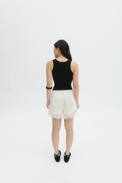 Valley Lace Shorts - White