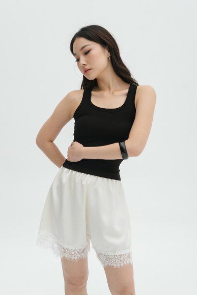 Valley Lace Shorts - White