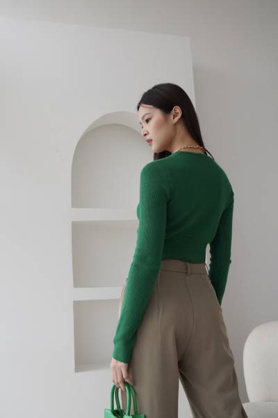 Melfi Long Sleeve - Green - Baesic Addict