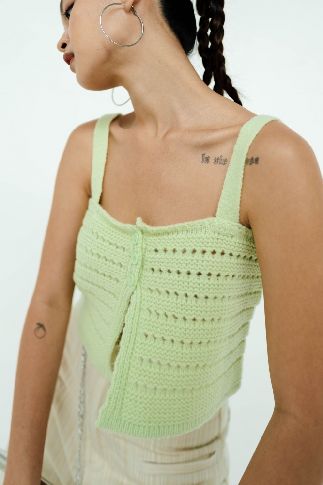 Campania Top Light Green Baesic Addict