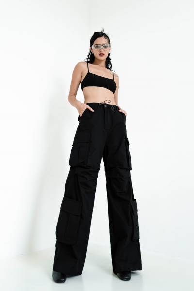 Alatri Cargo Pants - Black - Baesic Addict