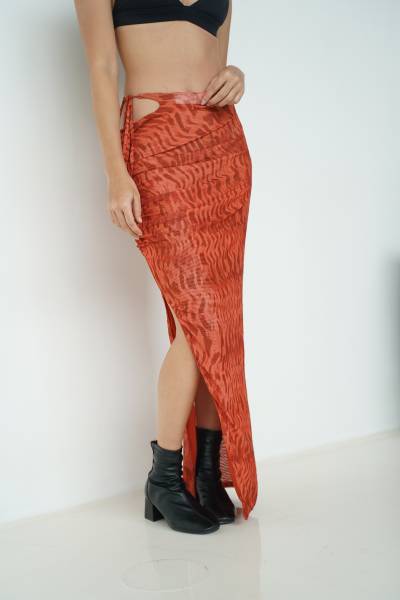 Opelika Skirt Orange Baesic Addict 